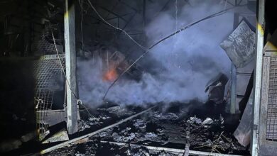 Photo of Major fire starts in industrial area in northeast of Lugansk